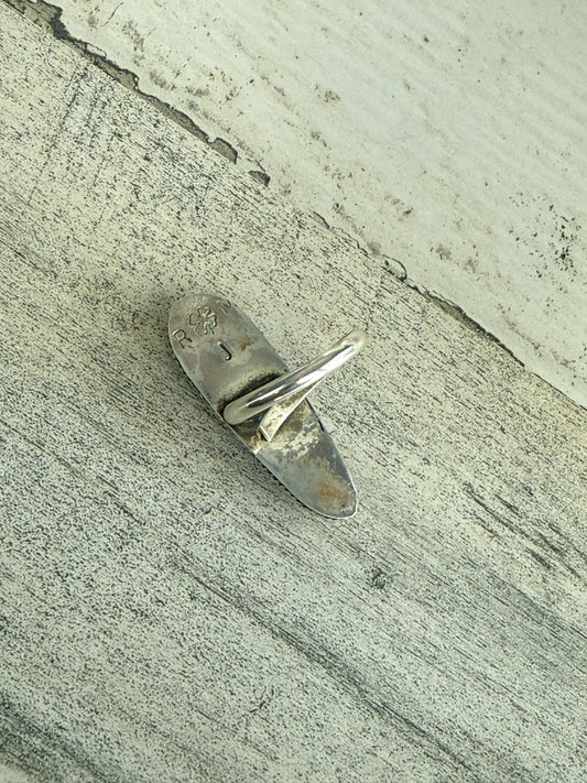 Native American Blue Kingman Adjustable Ring