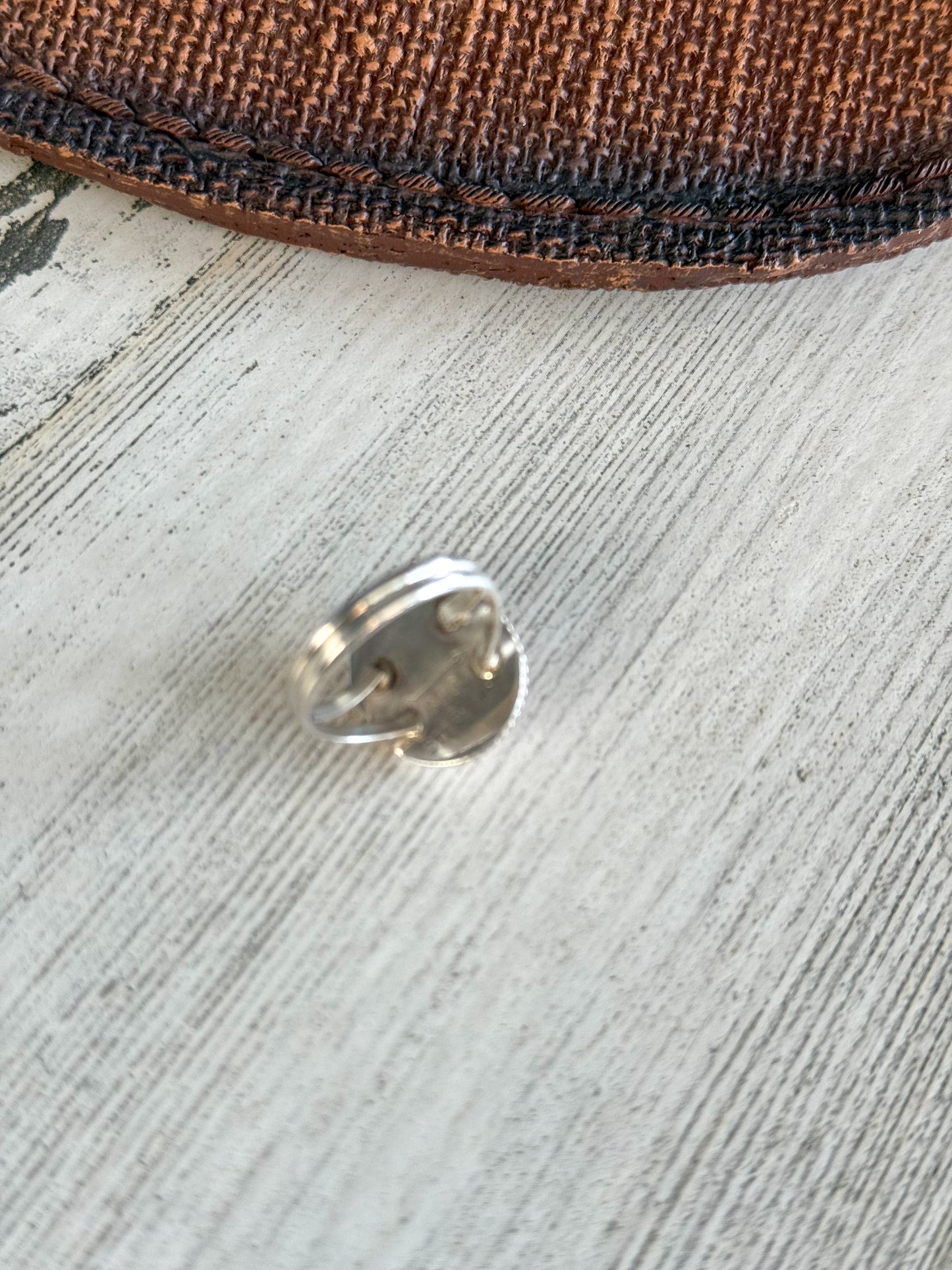 Native American Pink Conch Ring 7