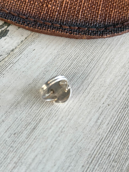 Native American Pink Conch Ring 7