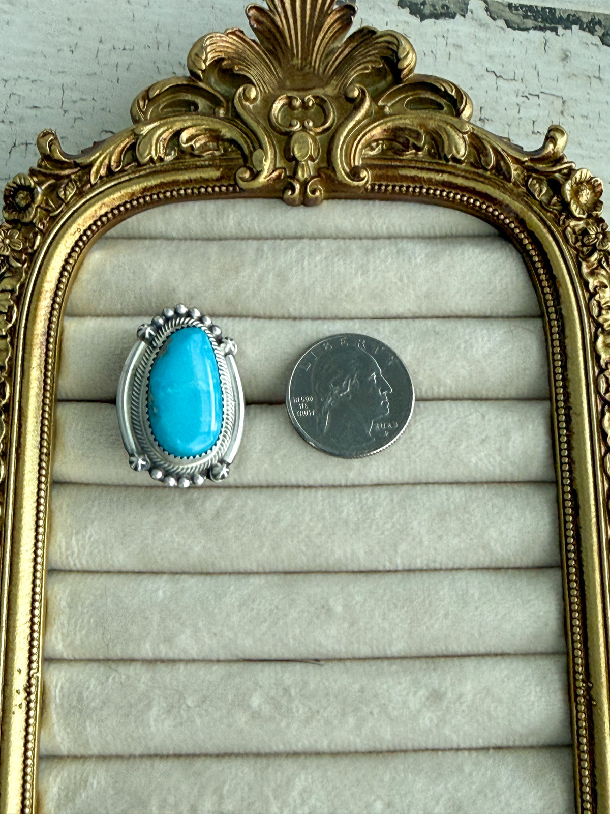 Native American Turquoise Ring 9