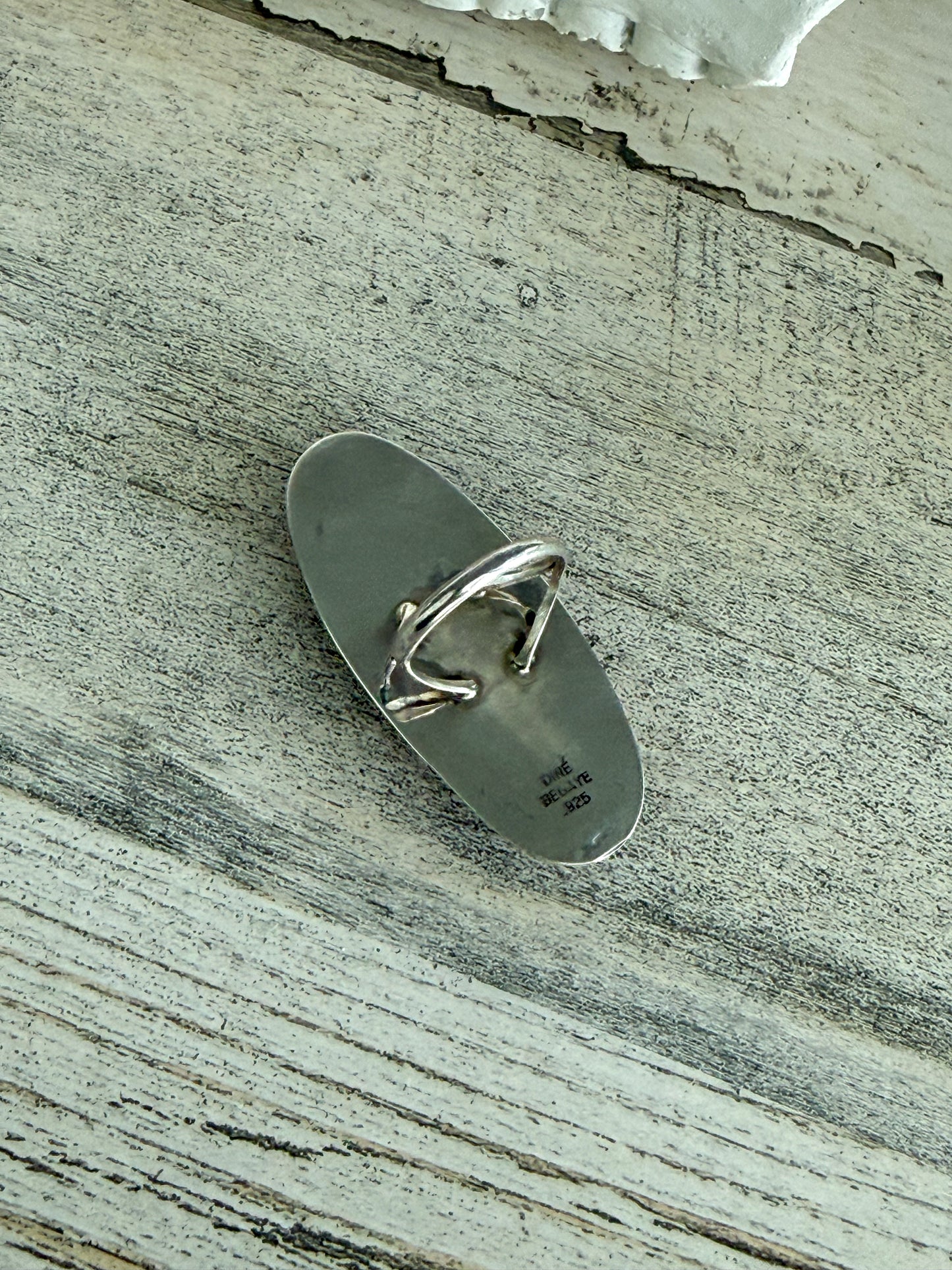 Native American Black Onyx Ring 9.5