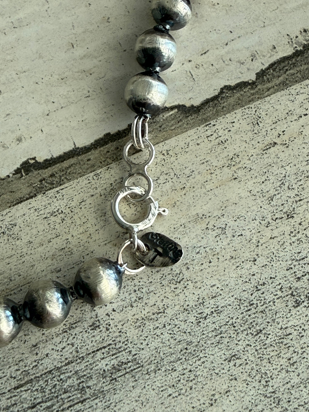 Native American Handmade Graduated Navajo Pearls 20" Set
