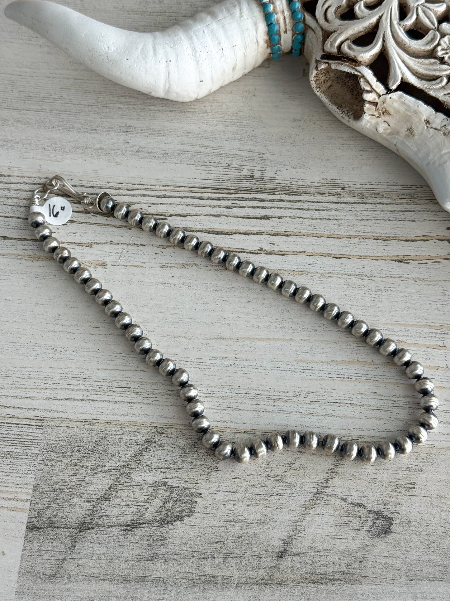 Native American Navajo Pearls 16" 7mm
