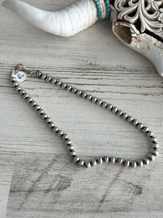 Native American Navajo Pearls 16" 7mm