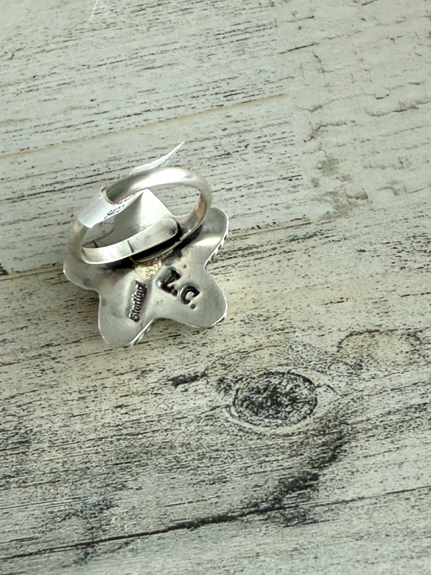 Native American Kingman Star Adjustable Ring