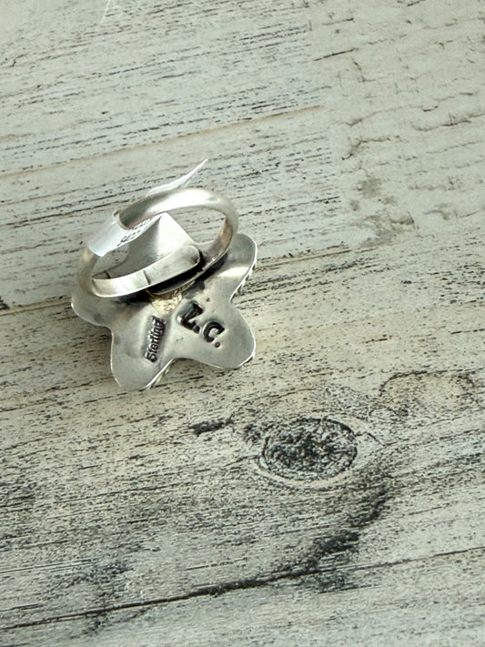 Native American Kingman Star Adjustable Ring