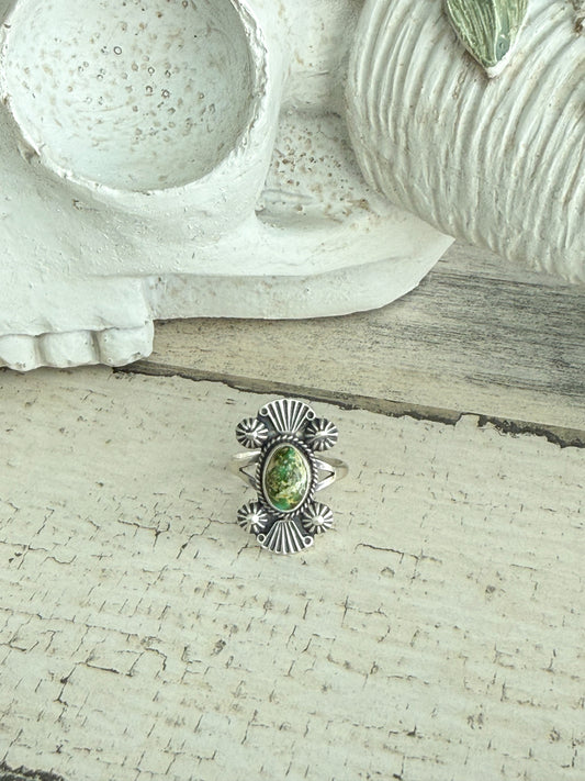Native American Sonoran Gold Ring 9.5