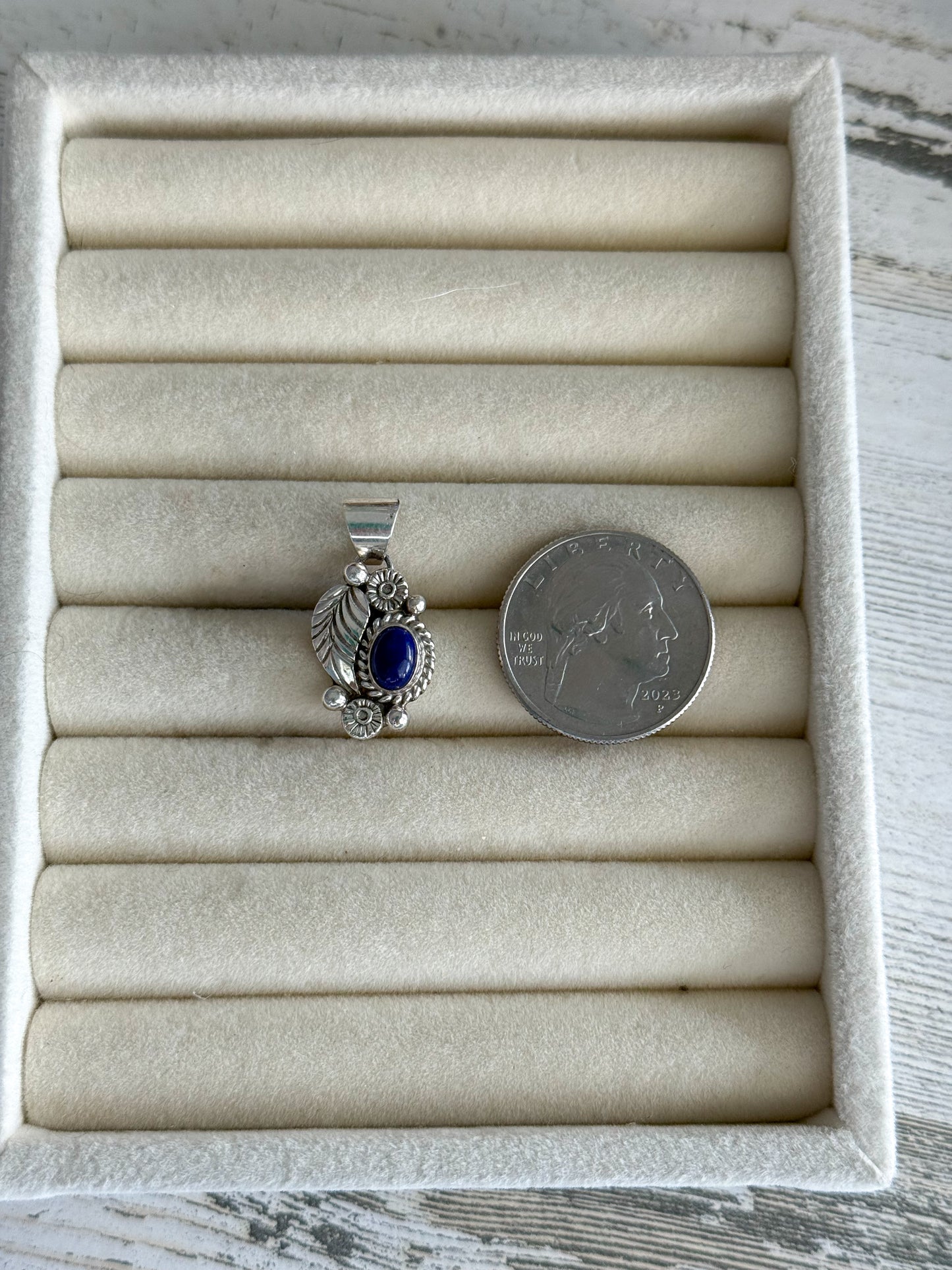 Native American Lapis Pendant