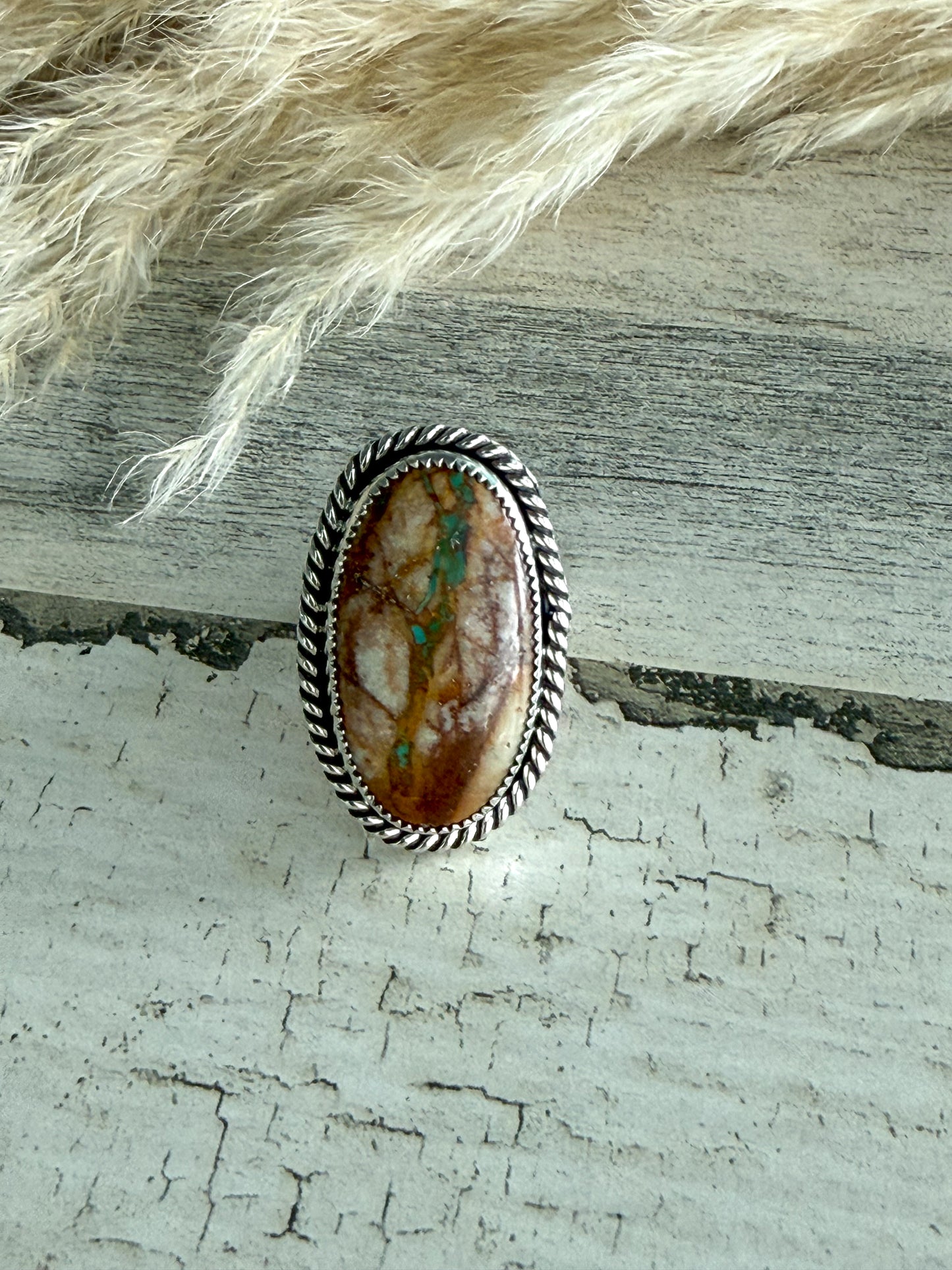 Native American Adjustable Royston Ribbon Ring