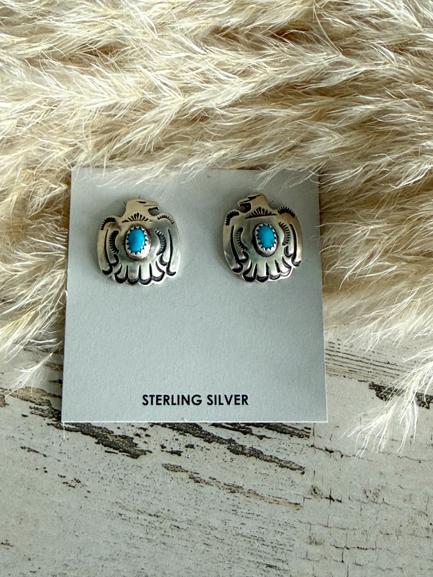 Native American Thunderbird Kingman Studs