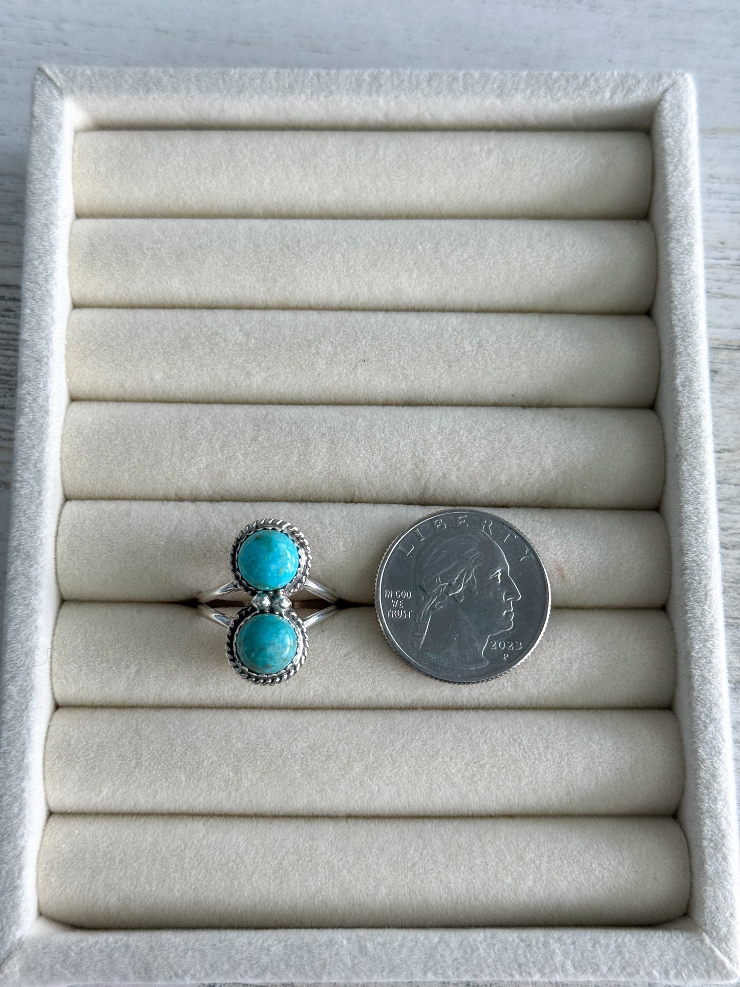 Native American Made Thundercreek Turquoise Ring 8