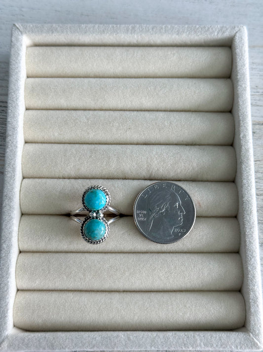 Native American Made Thundercreek Turquoise Ring 8