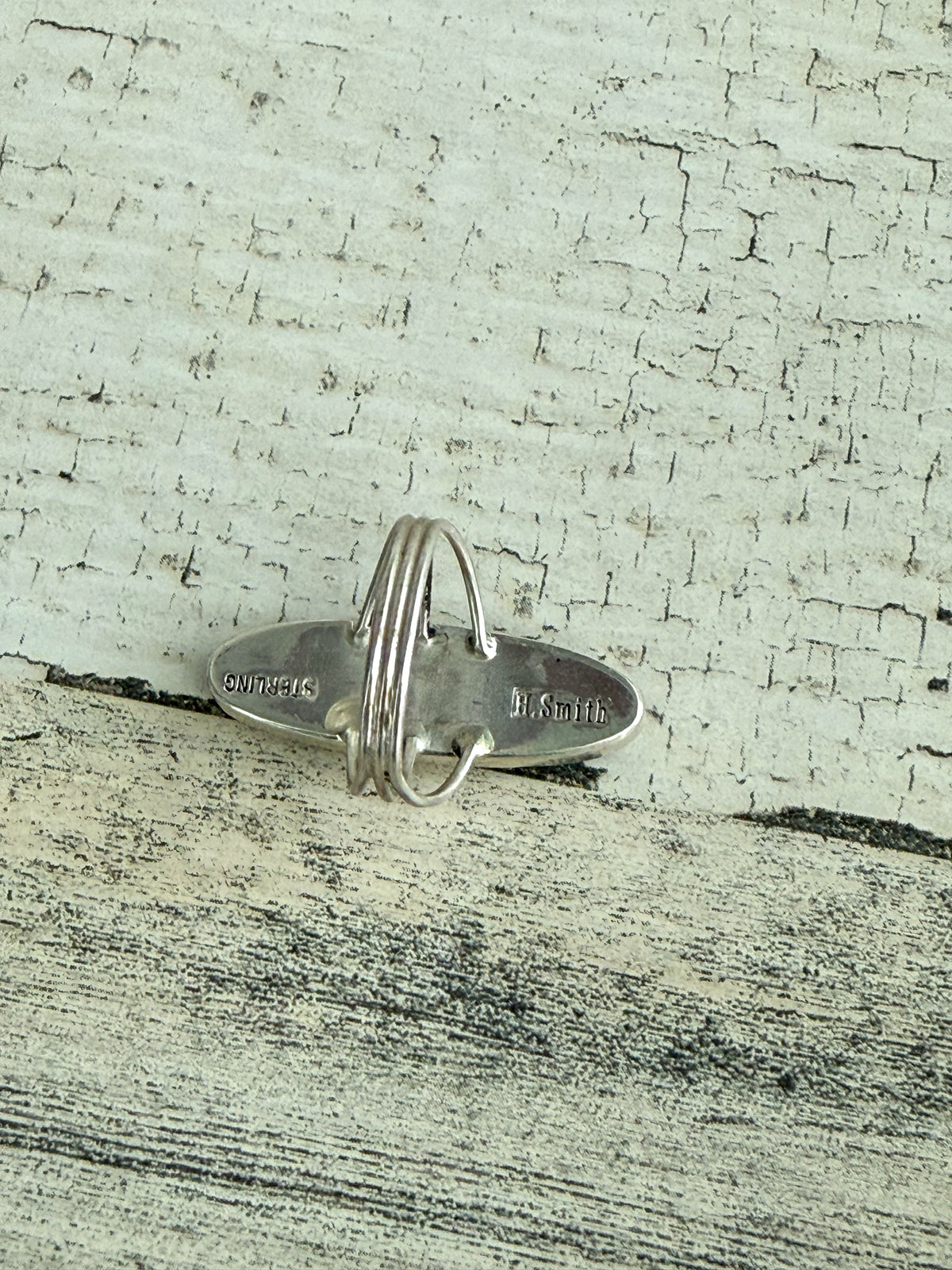 Native American #8 Turquoise Inlay Ring 8.25