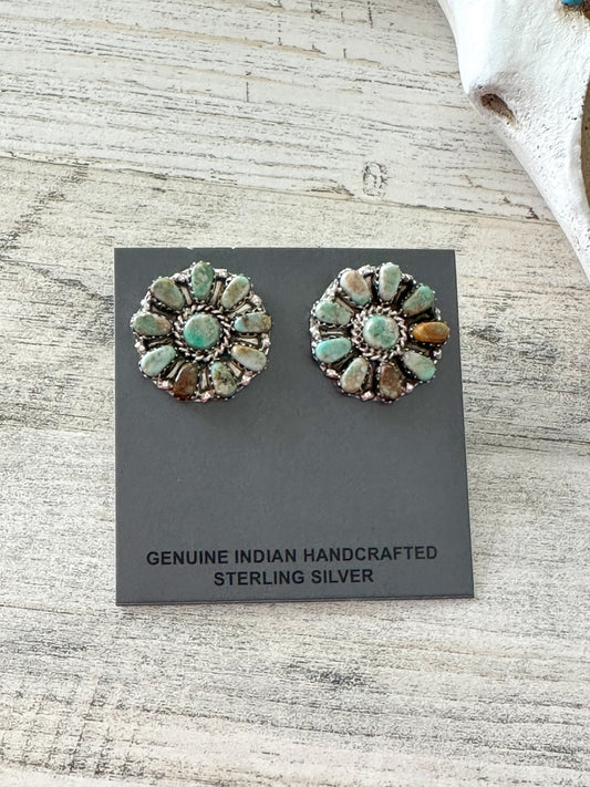 Native Made Kingman Cluster Earrings
