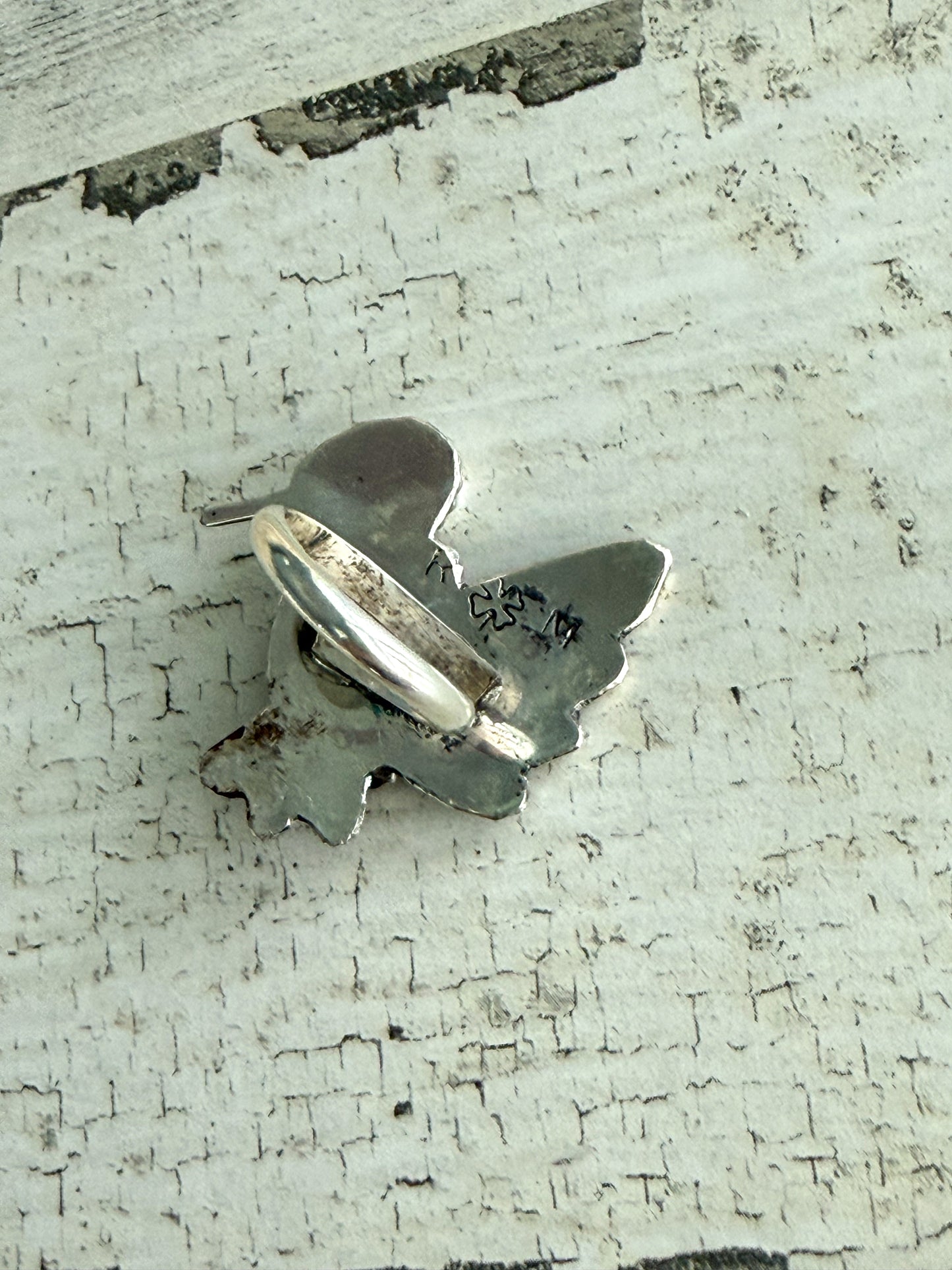 Native American Sonoran Gold Hummingbird Adjustable Ring