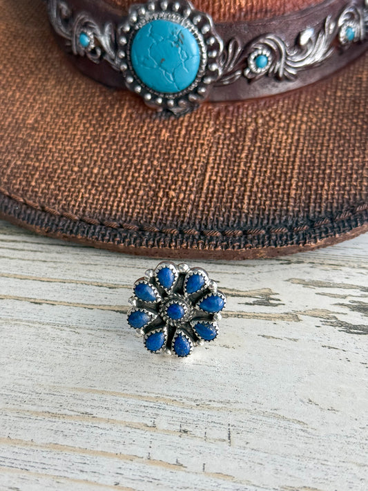 Native American Lapis Adjustable Ring