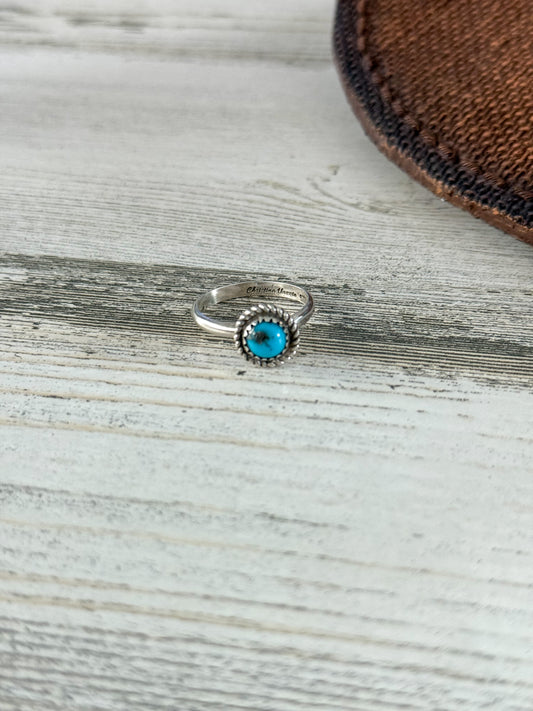 Native American Dainty Kingman Ring 7