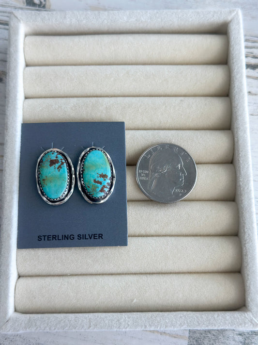 Native Made Sonoran Gold Turquoise Earrings