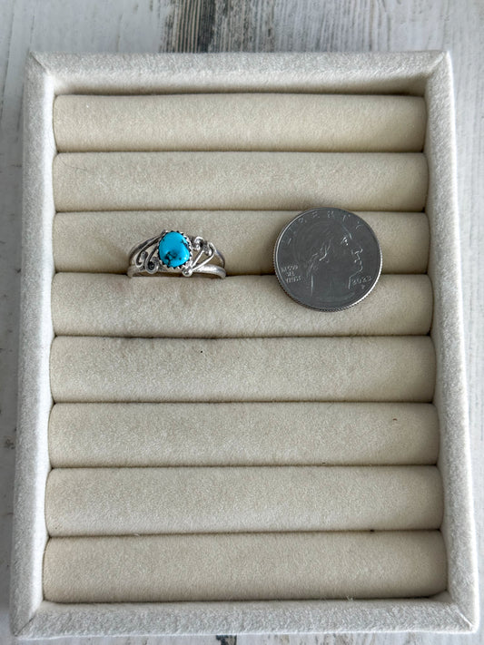 Native American Kingman Turquoise Ring 10