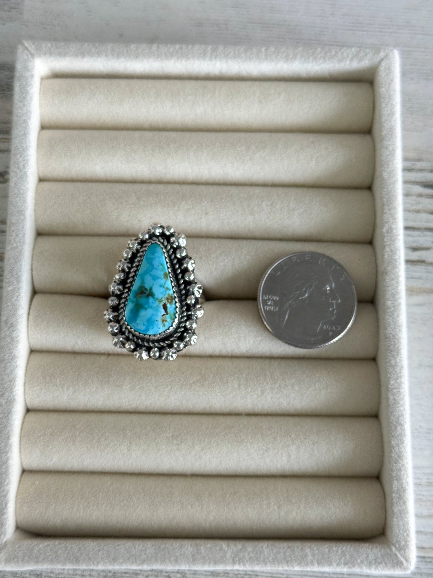 Native American Turquoise Ring 9
