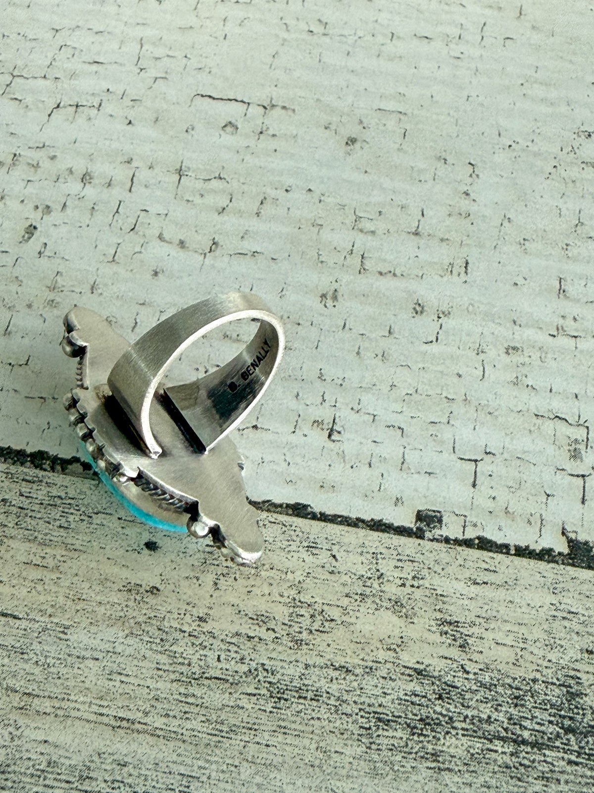 Native American Fox Turquoise Ring 6