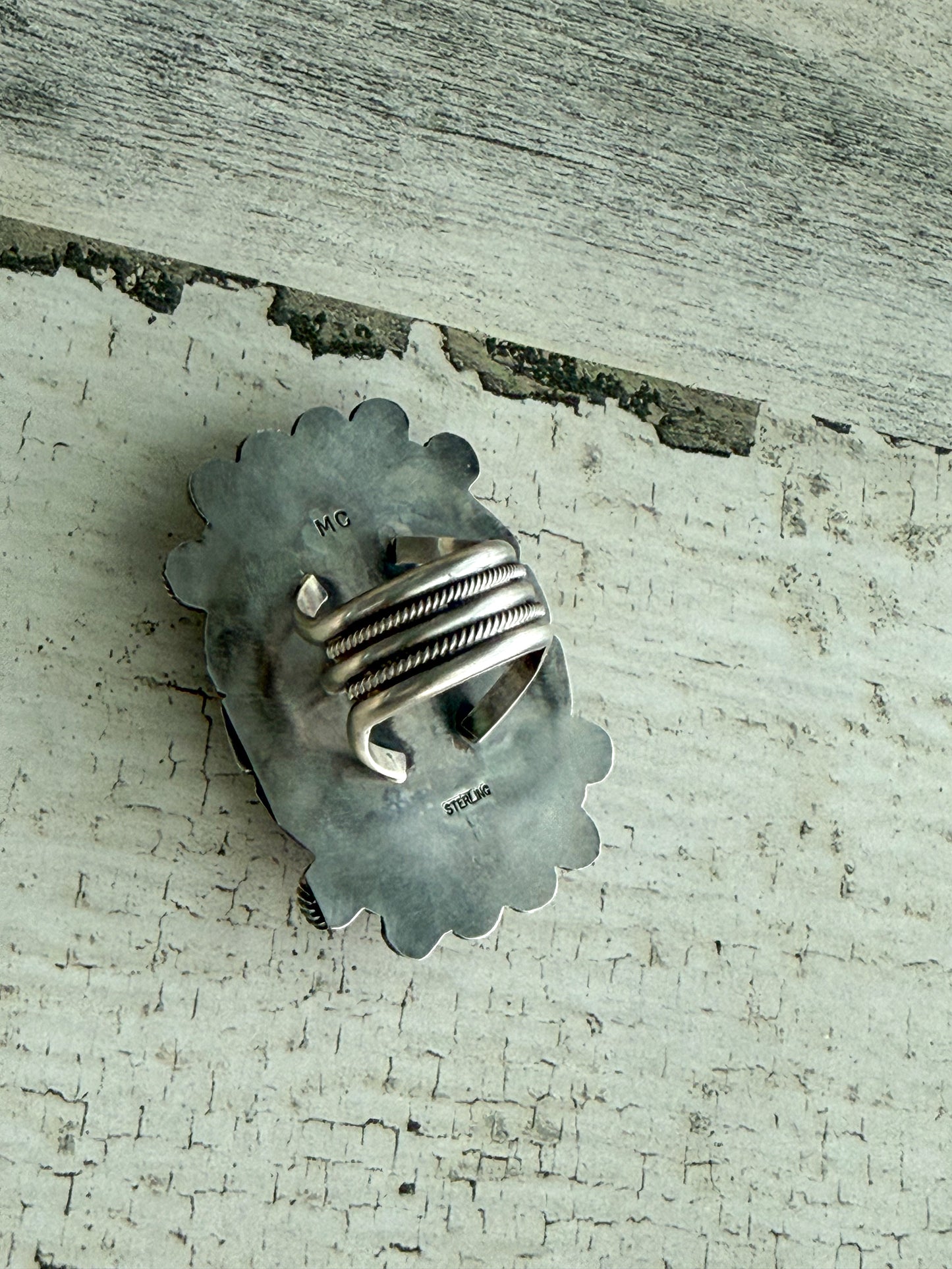 Native American #8 Turquoise Ring 8.5