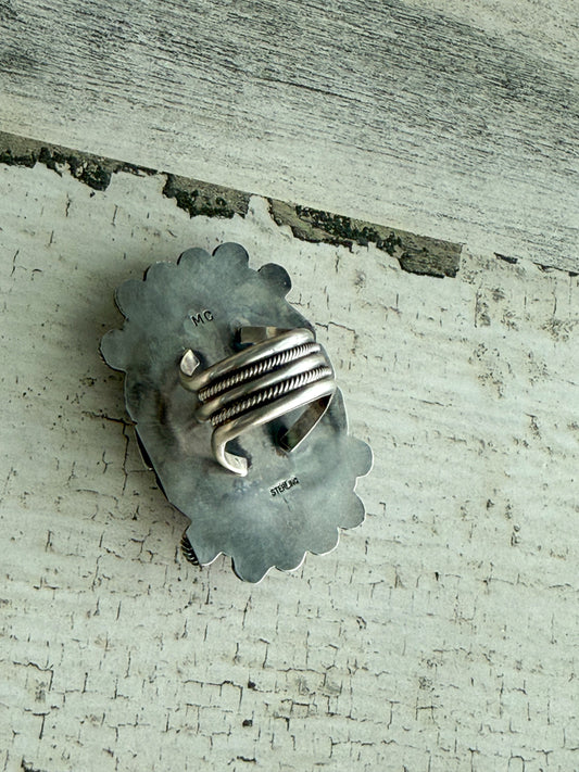 Native American #8 Turquoise Ring 8.5