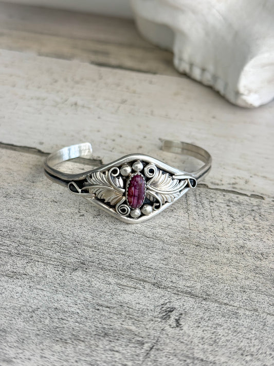 Native American Purple Spiny Cuff 6.5"