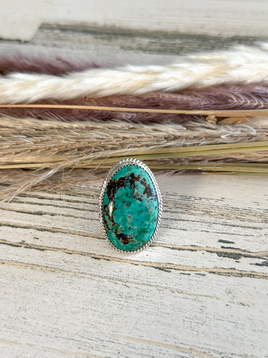 Native American Kingman Ring 8.5
