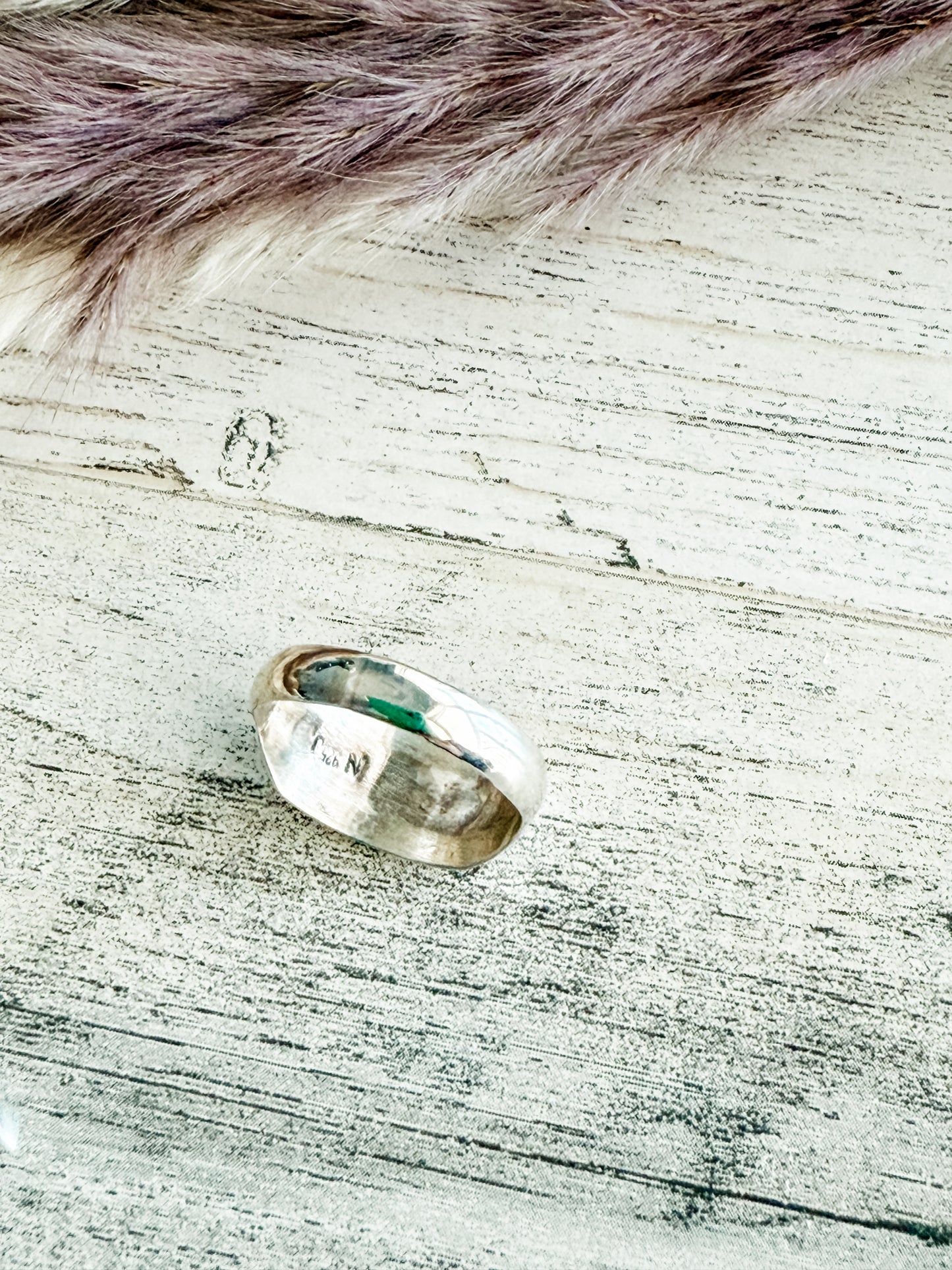 Native American White Buffalo Ring 8