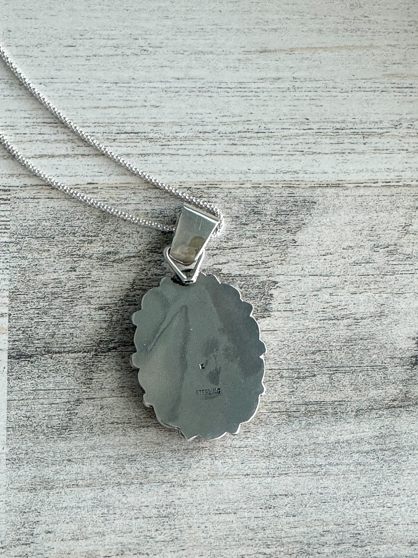 Native Made Orange Spiny Pendant Necklace