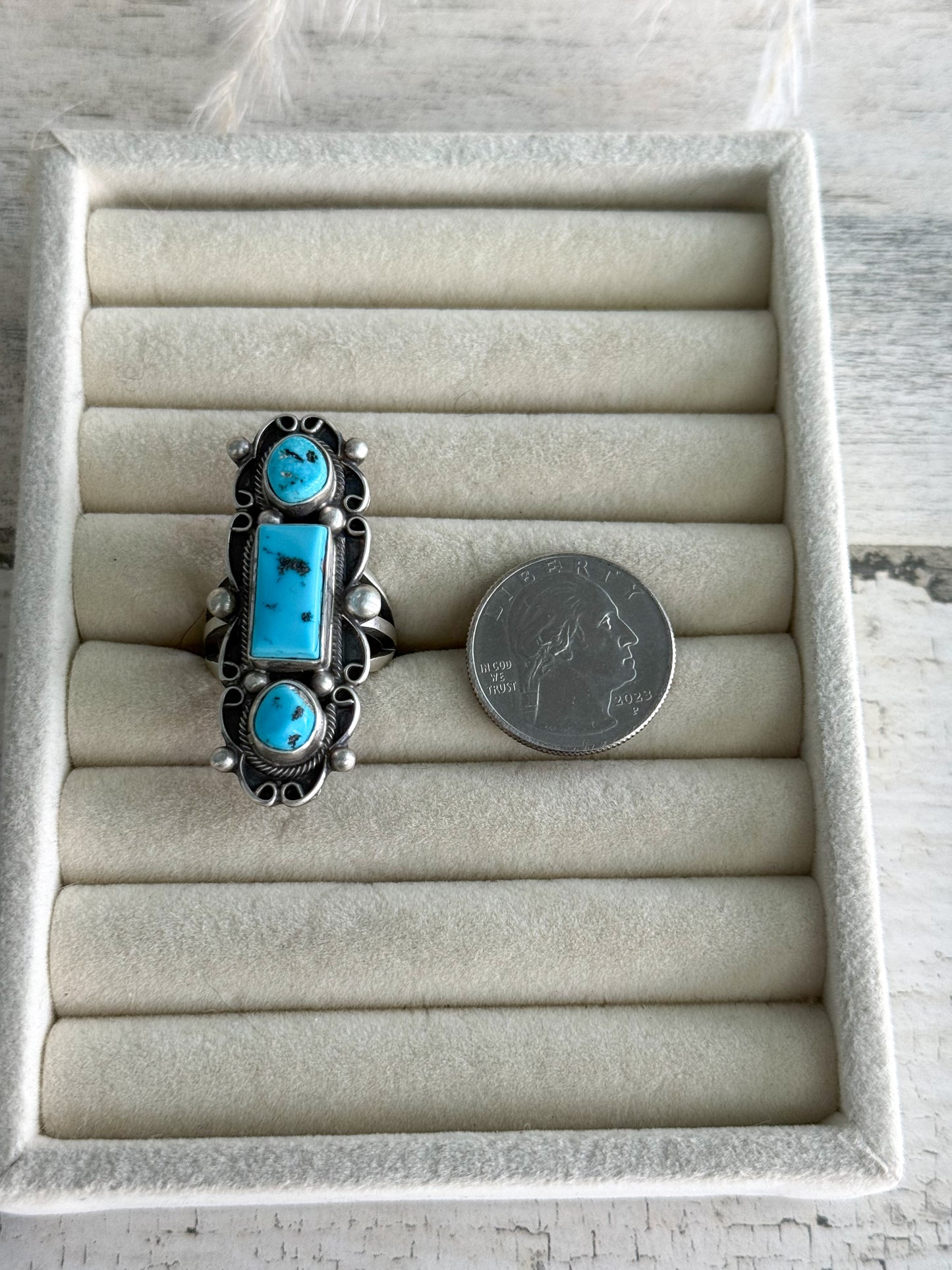 Native American Sleeping Beauty Ring 9