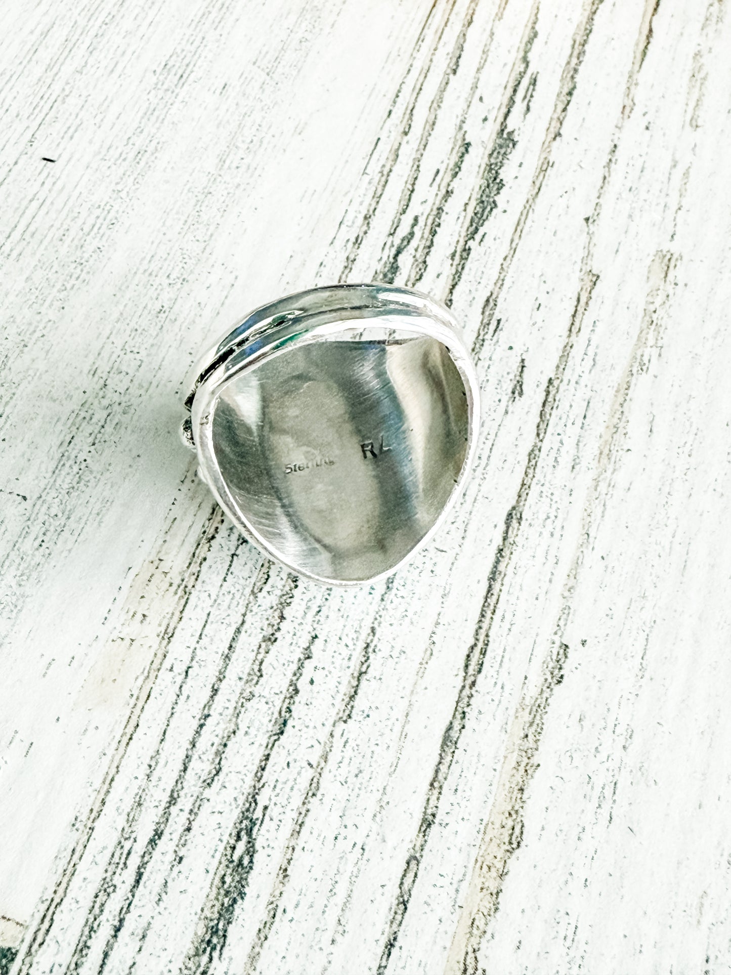 Native American Blue Bird Turquoise Ring 14
