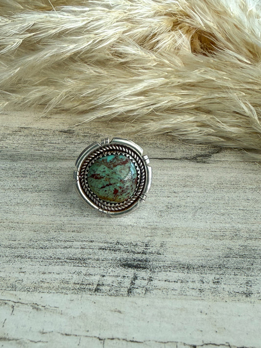 Native American Sonoran Gold Ring 9.5