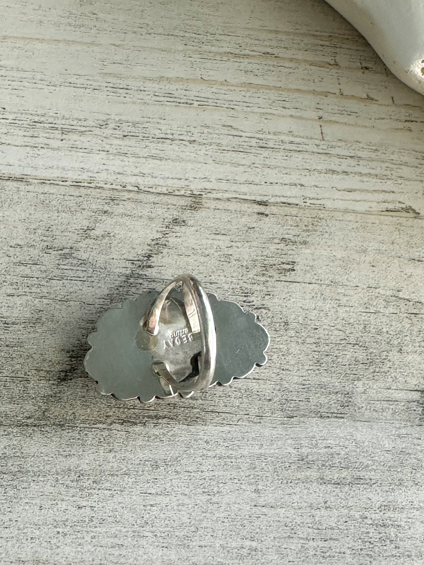 Native Made Green & Brown Emerald Valley Turquoise Ring 9