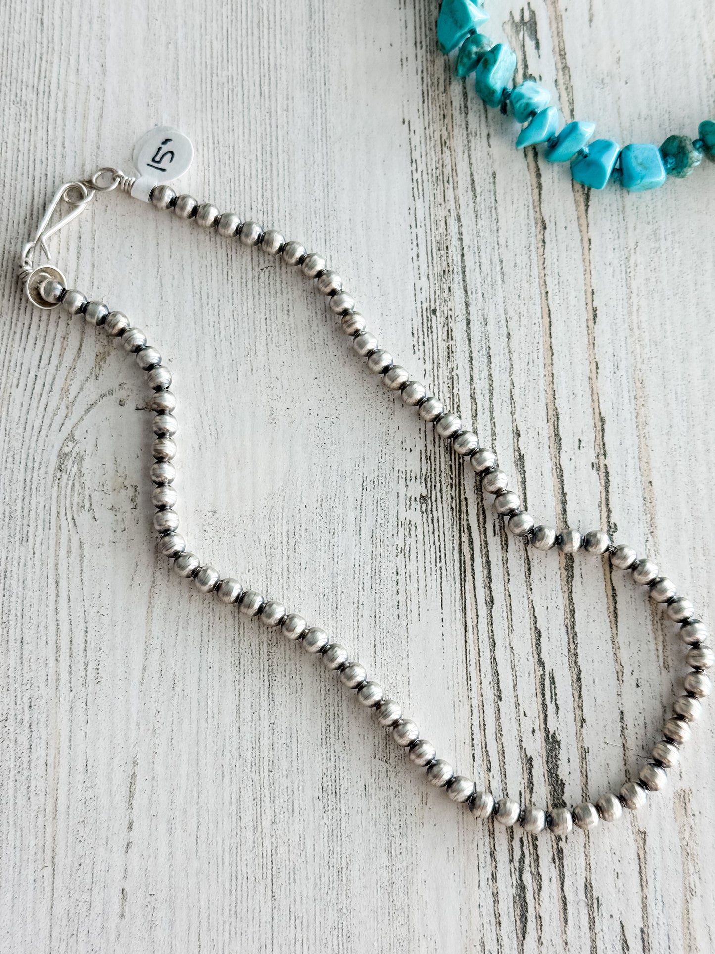 Native American Navajo Pearls 15" 5mm