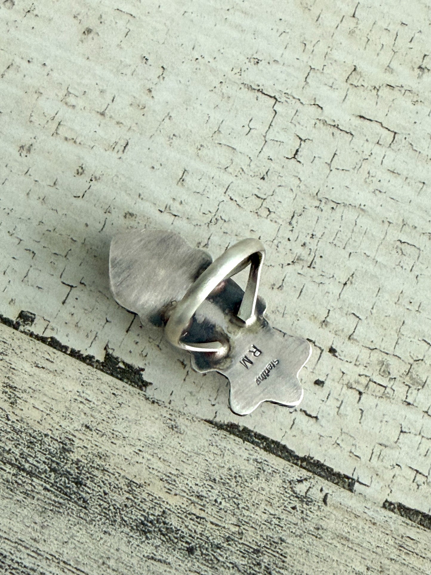 Native American Heart & Star Ring 7.5