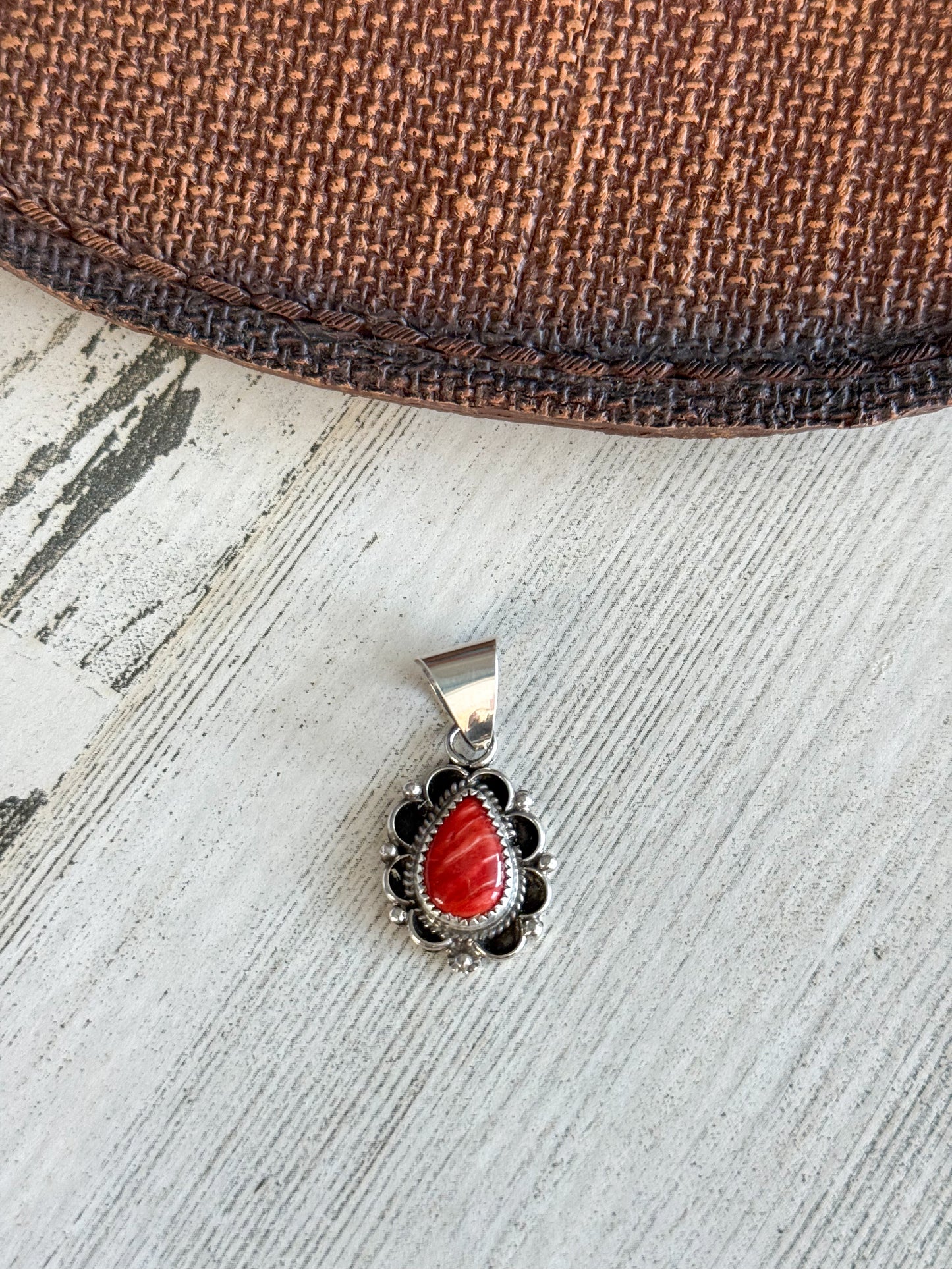 Native American Red Spiny Pendant
