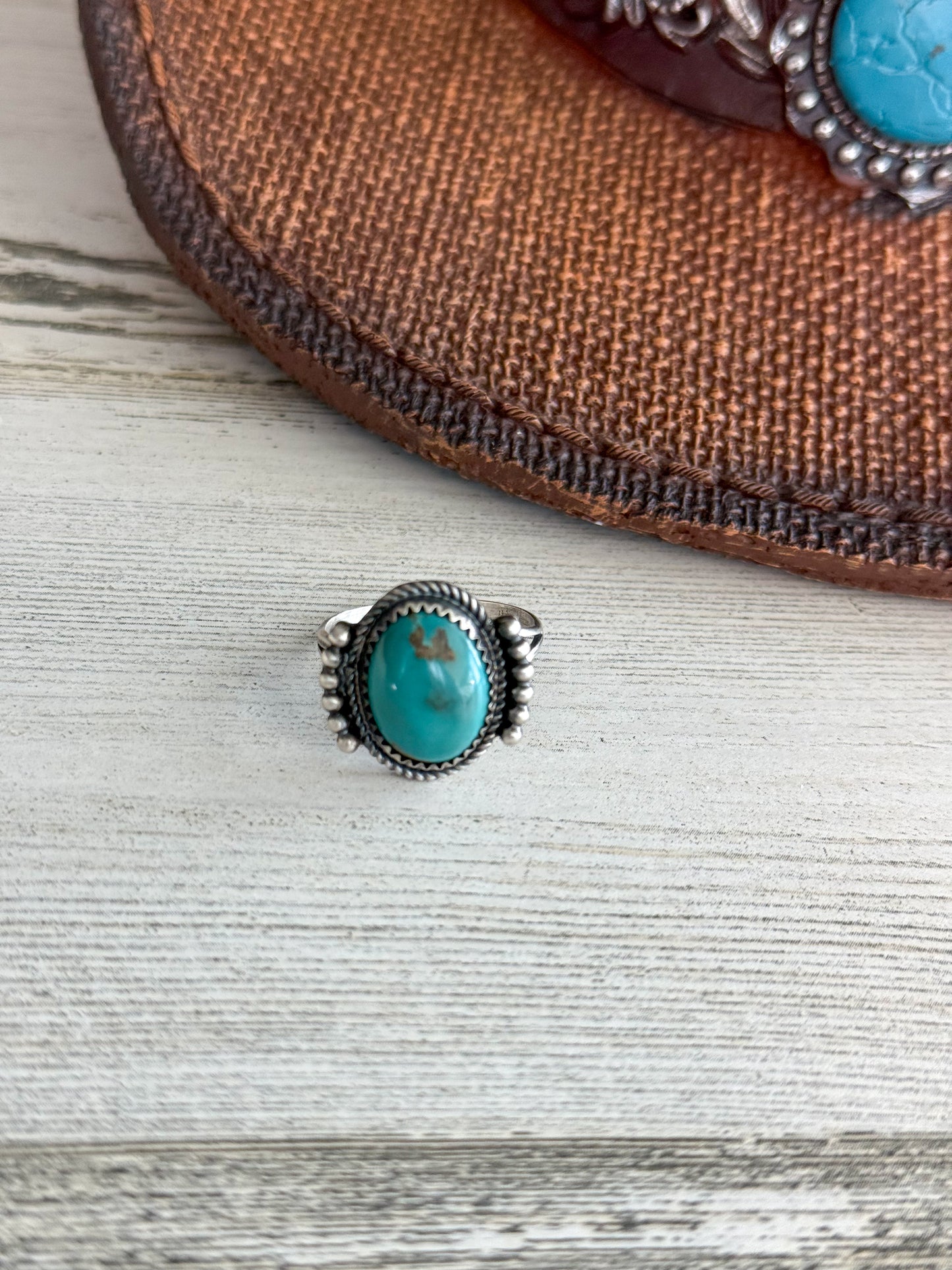 Native American Sonoran Gold Ring 9.5