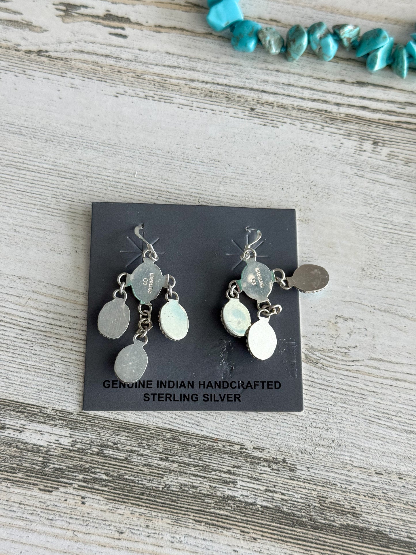 Native American Sleeping Beauty Turquoise Earrings