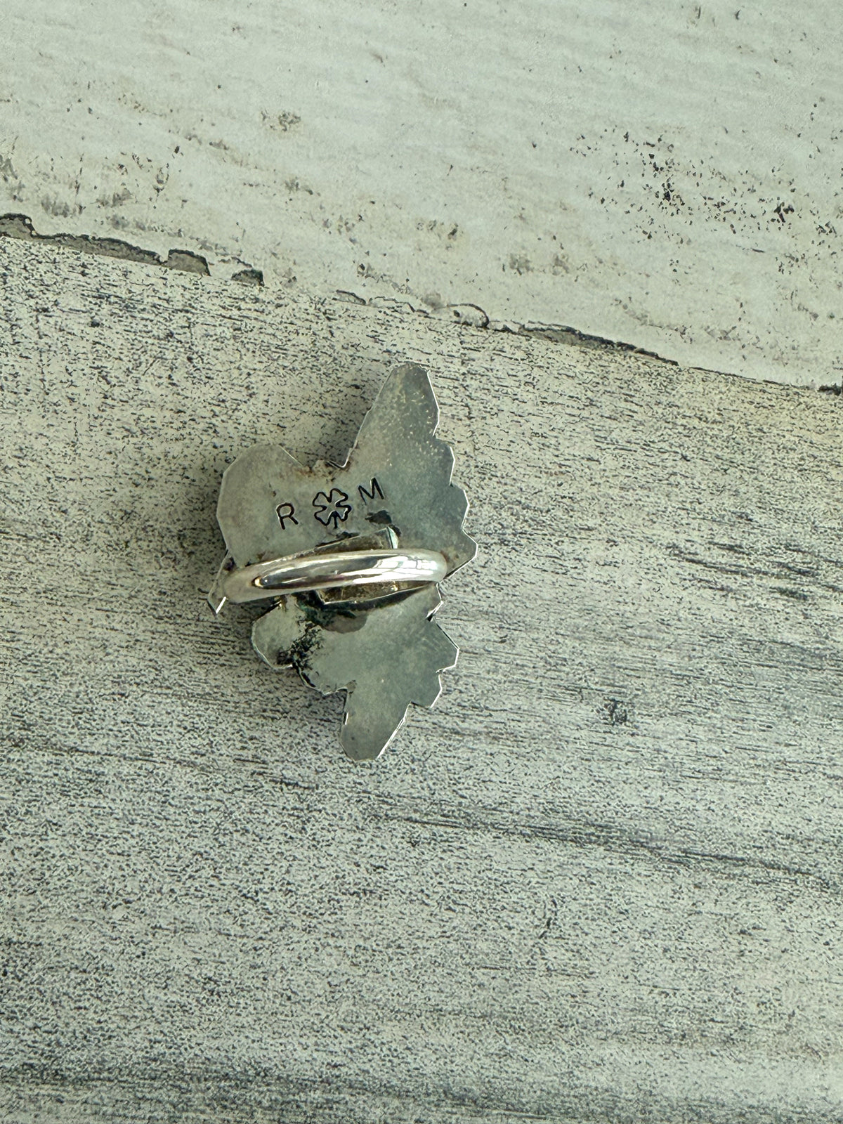 Native American Sonoran Gold Adjustable Hummingbird Ring
