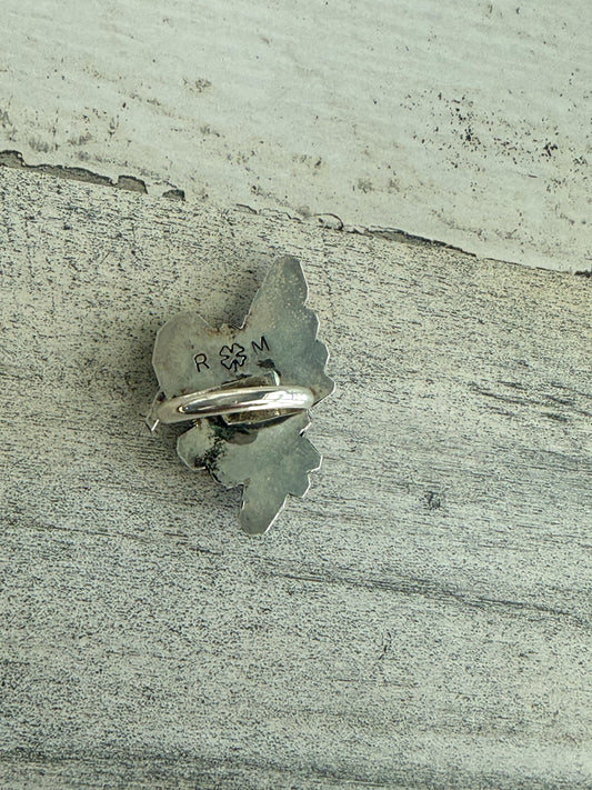 Native American Sonoran Gold Adjustable Hummingbird Ring