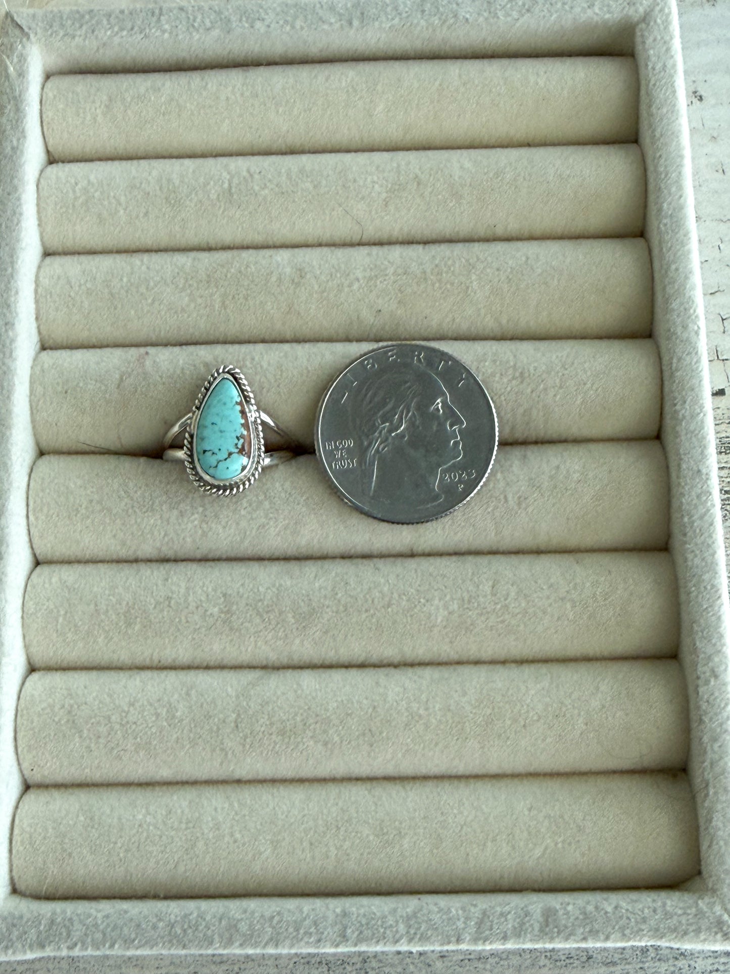 Native American Kingman Ring 6.5