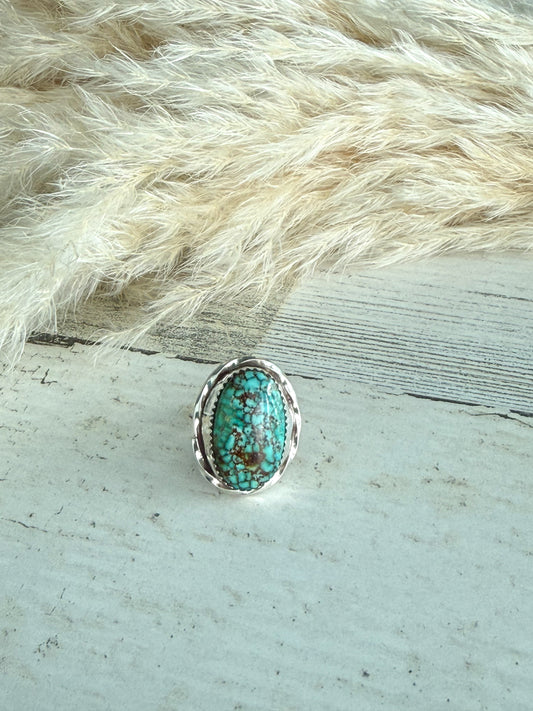 Native American Patagonia Turquoise Ring 8.75