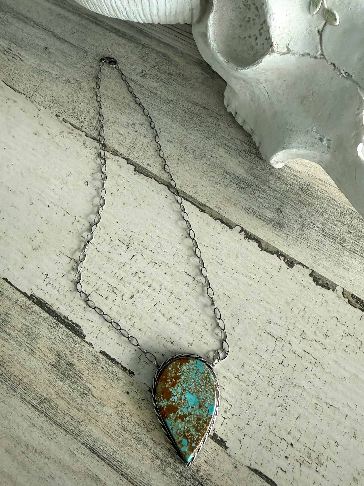 Native American #8 Turquoise 18" Necklace