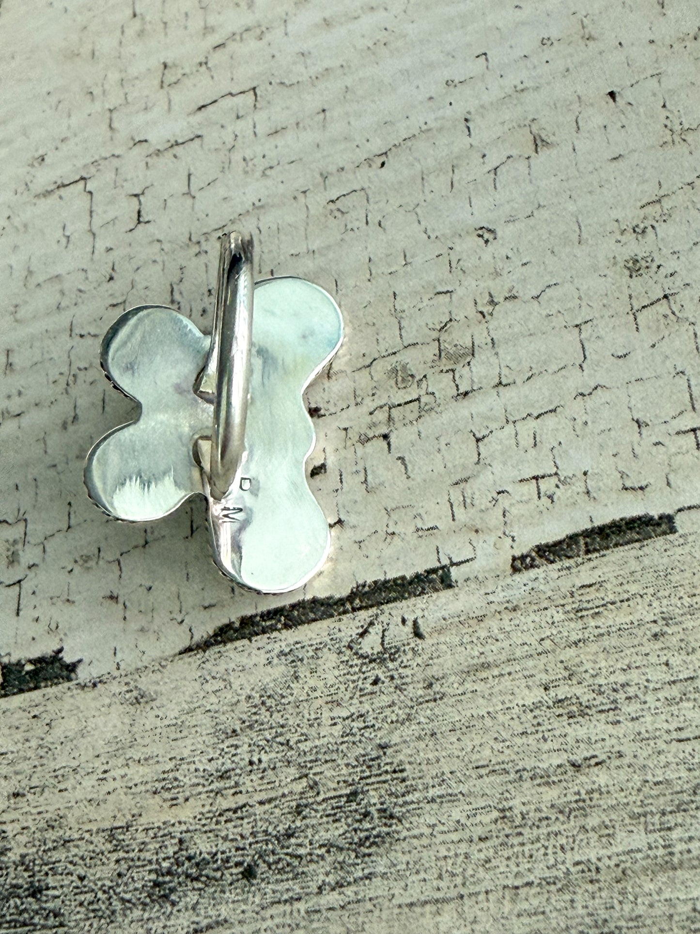 Native American Butterfly Turquoise Ring 9