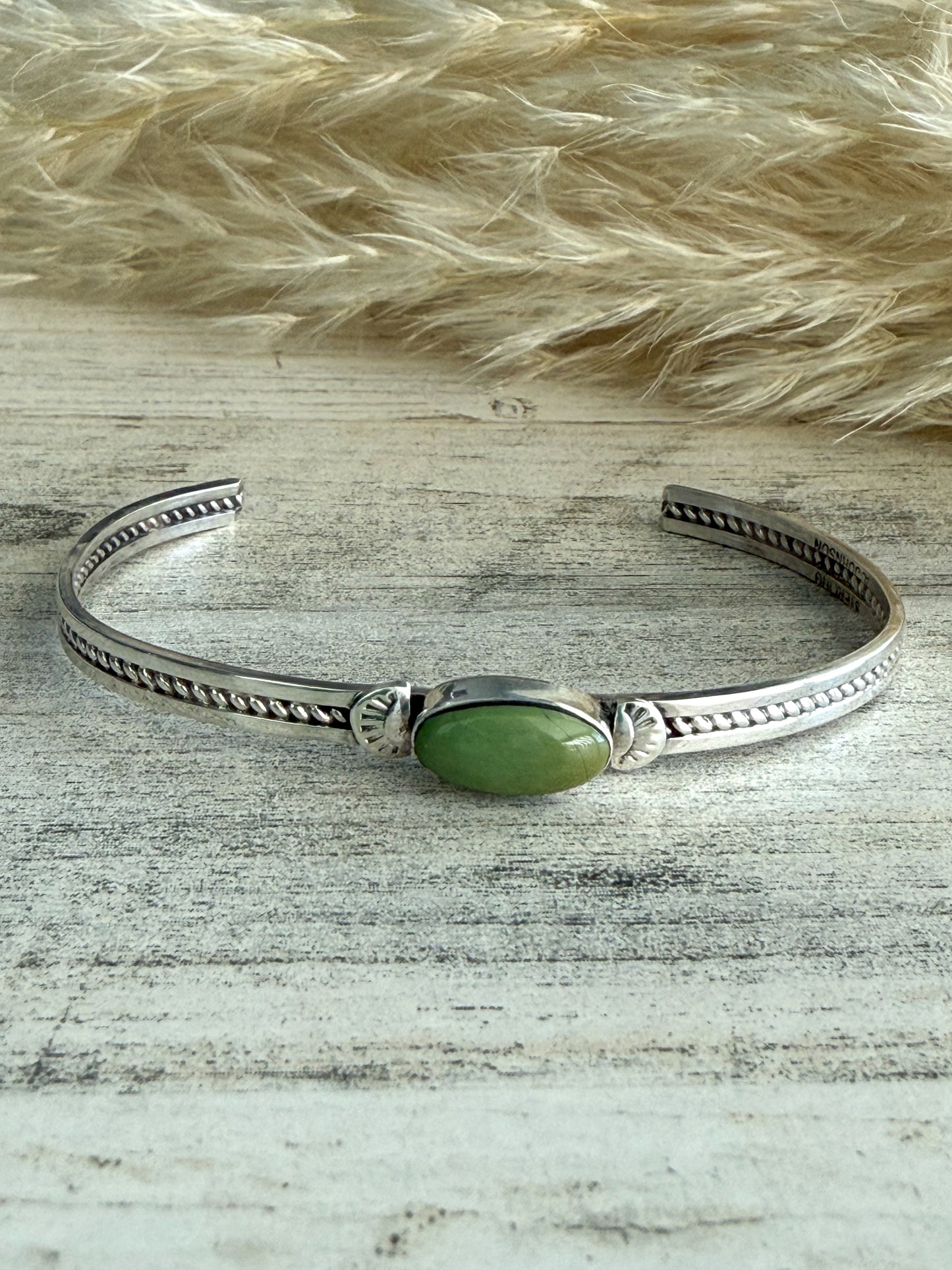 Native American Kingman Turquoise Bracelet 6.75"