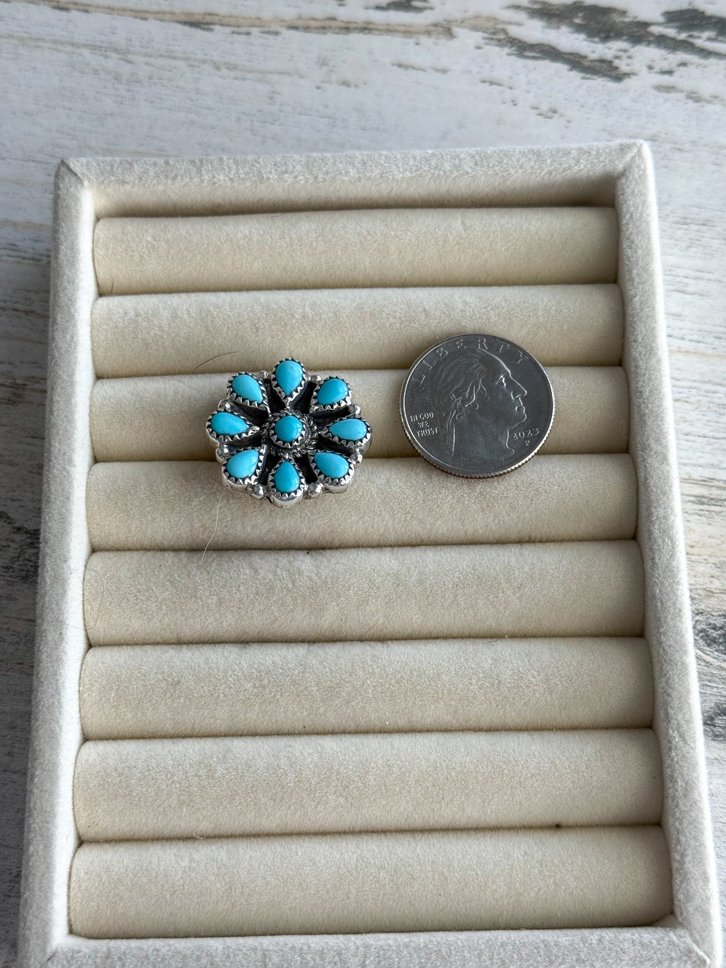 Native American Turquoise Adjustable Ring