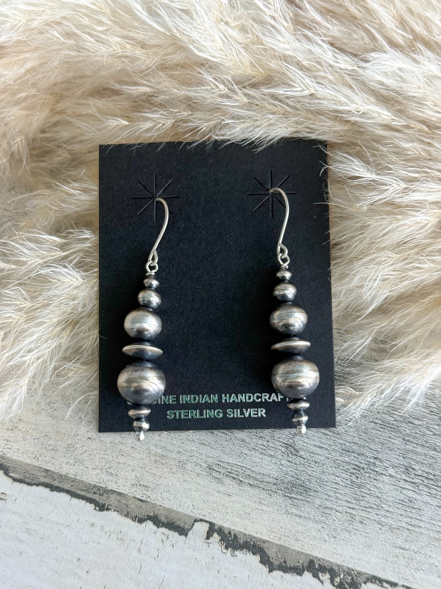 Native American Navajo Pearl Earrings