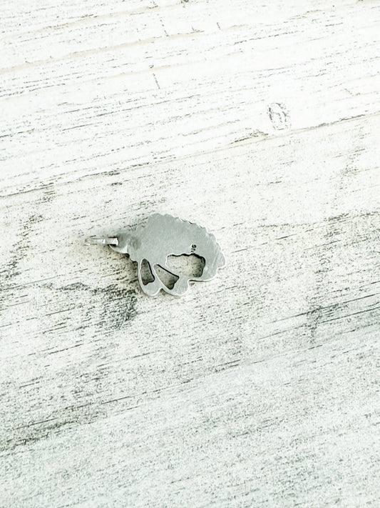 Native American Sterling Leaf Pendant